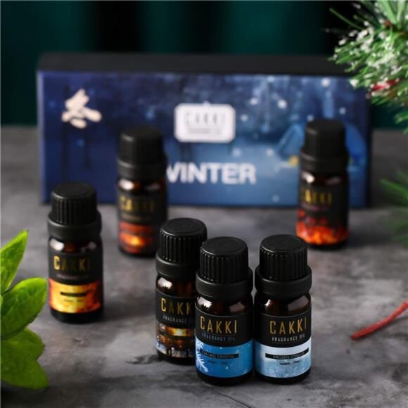 Winter Essential Oils Set - 6 Scents for Diffusers, Candles, Soaps, Gifts - Picture 6 of 7